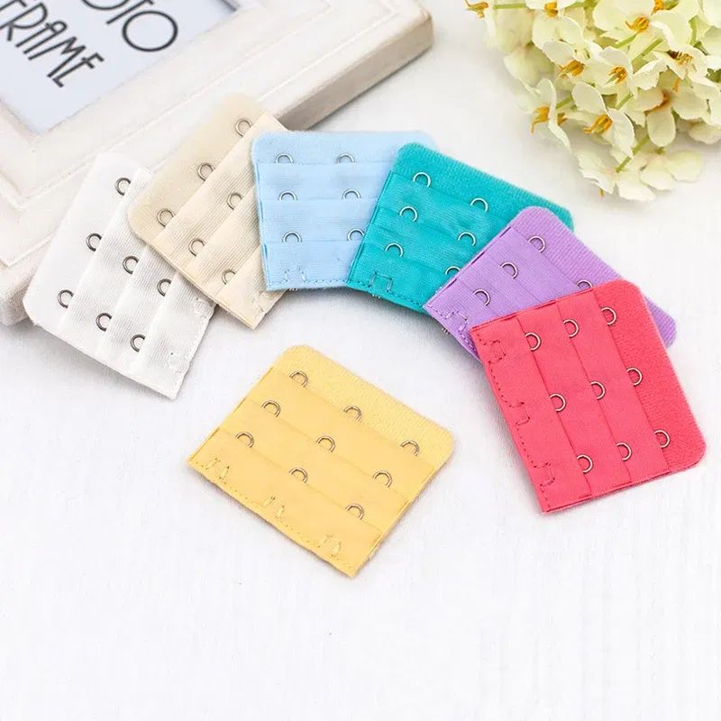 Color: Antique Copper - 3Pcs 5cm Back Bra Extender Clip Extension 3 Row 3 Button Bra Strapless Extensions Women's Underwear Expander Bra Lengthen Hook
