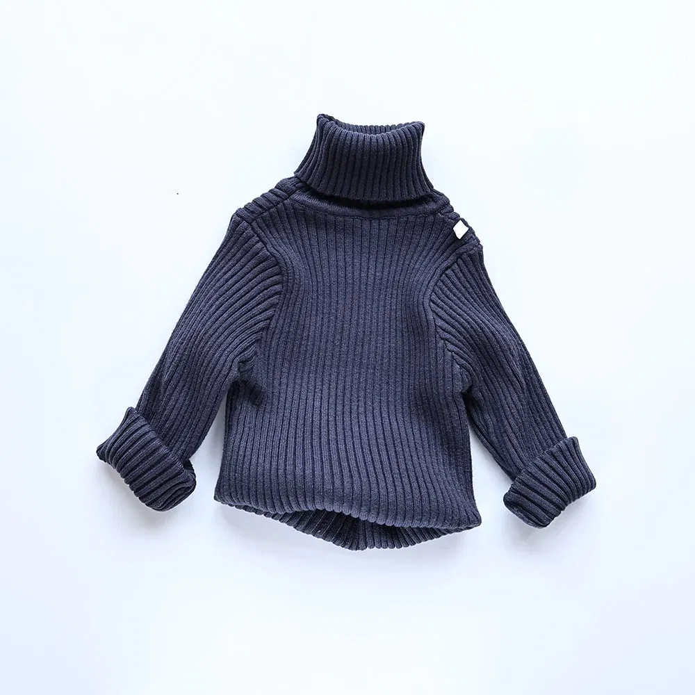 Color: black, Kid Size: 3T - MILANCEL Autumn Soft Tight Unisex Kids Knitwear Sweaters Solid Multi Color Girls Sweater Brief Boys Pullover Turtleneck Outwear