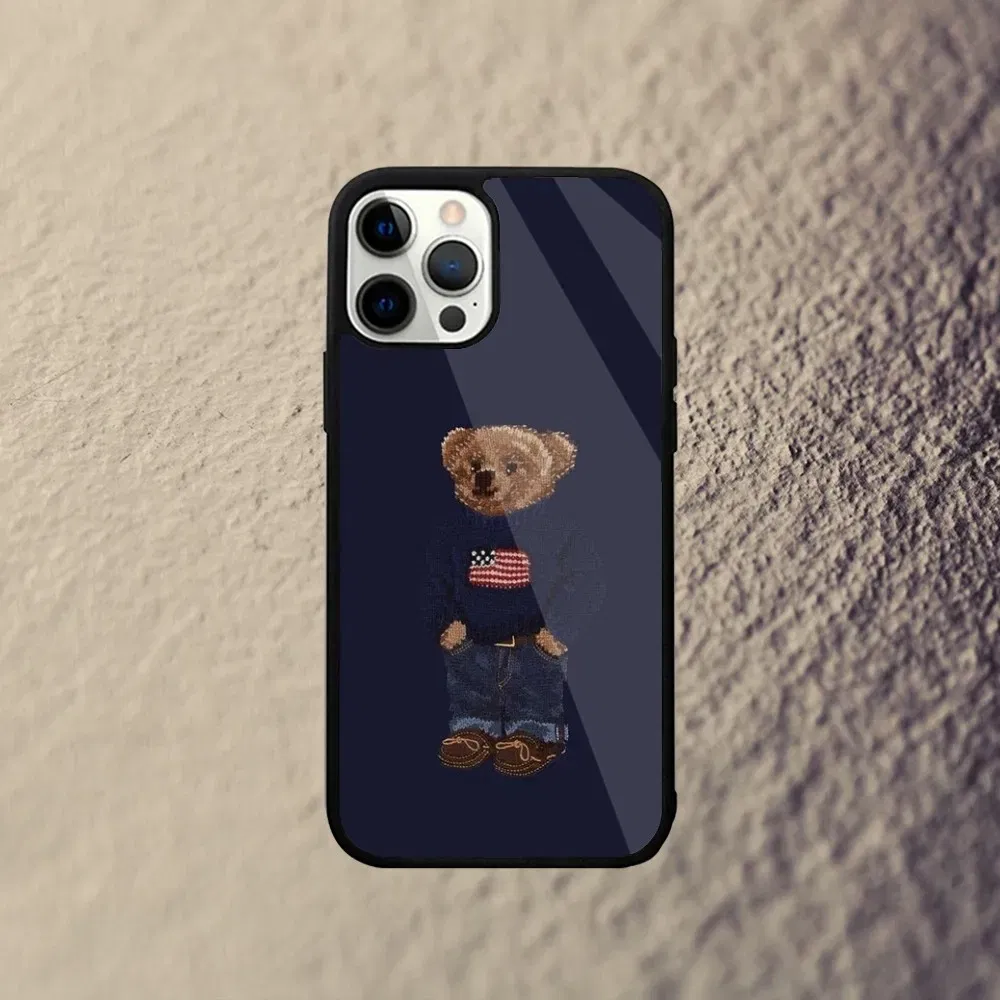 Color: Clear, Material: POLYESTER - Baron F-Filou Bear Fashion Phone Case For iPhone 15,14,13,12,11,Plus,Pro,Max Mini Magsafe Magnetic Wireless Charging