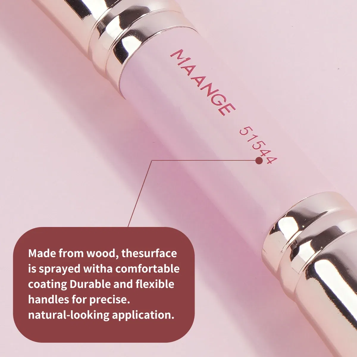 Handle Color: Red - MAANGE 4pcs Basic Makeup Brushes Set With Box Dual-ended Foundations Powder Blush Details for Eyeshadow Brushes Beginner Travel