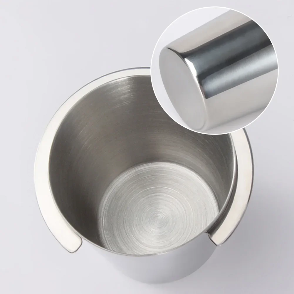 Color: green - Coffee Dosing Cup 51/54/58mm Coffee Bean Measuring Cups Stainless Steel Replacement Cafe Barista Tool for Espresso Machine