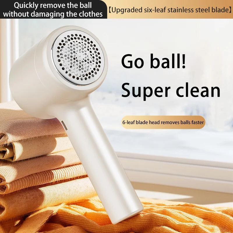 Color: WHITE - 2025 Hair Ball Trimmer Home Usb Portable Rechargeable Hair Ball Trimmer Hair Ball Remover Shaving Machine Sweater Trimmer