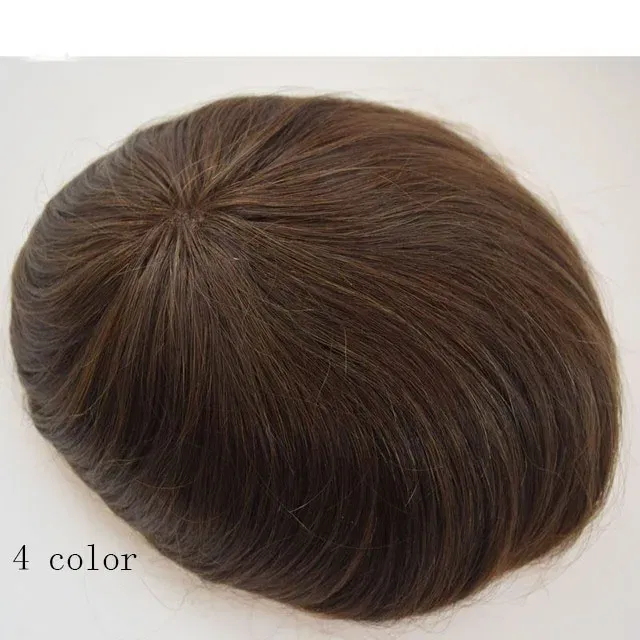 Toupee Color: 18#, Toupee Density: 130%, Length: 6 inches, Toupee Size: 8x10, Toupee Design: free - 20MM Curly Brown Black Super Durable Mono Lace&Pu Mens Toupee Wig Human Hair 15mm Capillary Prosthesi Weave Replacement For Male