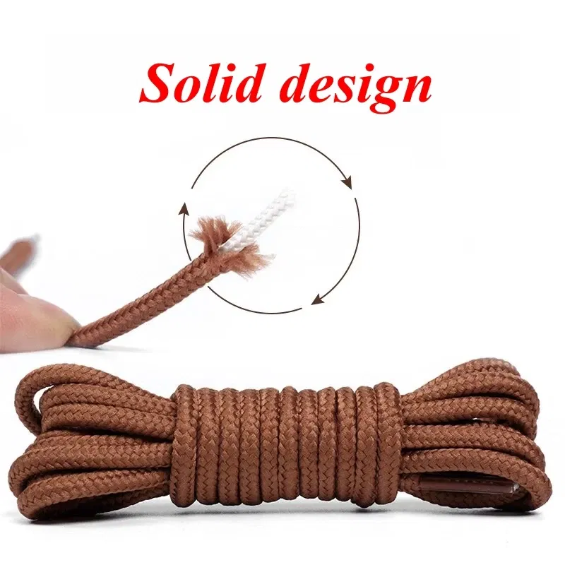 Color: Silver, Length: 150cm, Ships From: CHINA - 1Pair Polyester Solid Classic Round Shoelaces Martin Boot Shoelace Casual Sports Boots shoes Lace 90cm/120cm/150cm 21 Colors