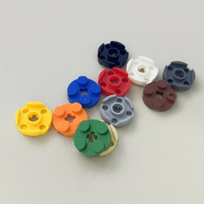 Color: WHITE, Size: S - Lot 4032 Plate Round 2 x 2 with Axle Hole Bricks Toys For Technical Buildings? Blocks Compatible Assembles Particles Kids DIY MOC