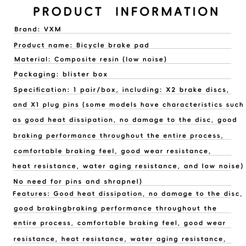 Color: Light Grey - VXM MTB Bike Cycling Hydraulic Disc Brake Pads Resin semi-metallic for SHIMANO AVID HAYES Magura Formula M8020 DB Bicycle Parts
