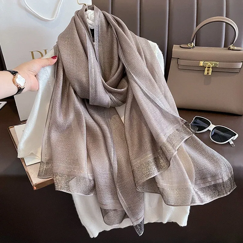Color: Bright Yellow, Size: One Size - 2023 New Women Scarf Winter Warm Solid Silk Wool Shawls Lady Wraps Bufanda Floral Pashmina Luxury Embroidery Warn Scarves