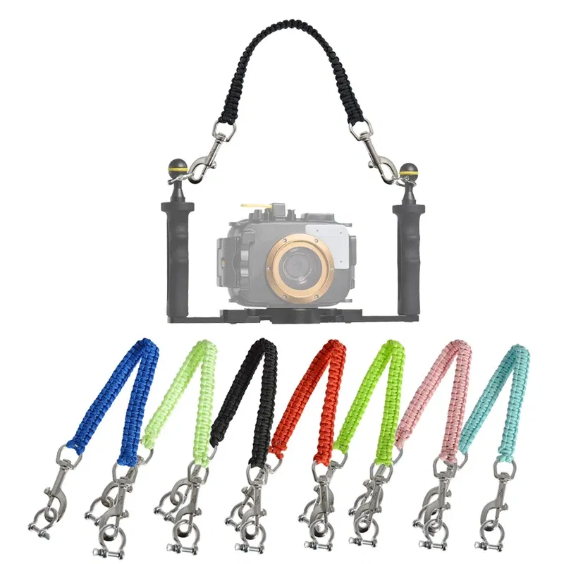 Body Color: Black - Scuba Diving Handle Rope Lanyard Strap Carrier  Gopro Sony Canon Nikon Camera Housing Case Light Holder Underwater Photography