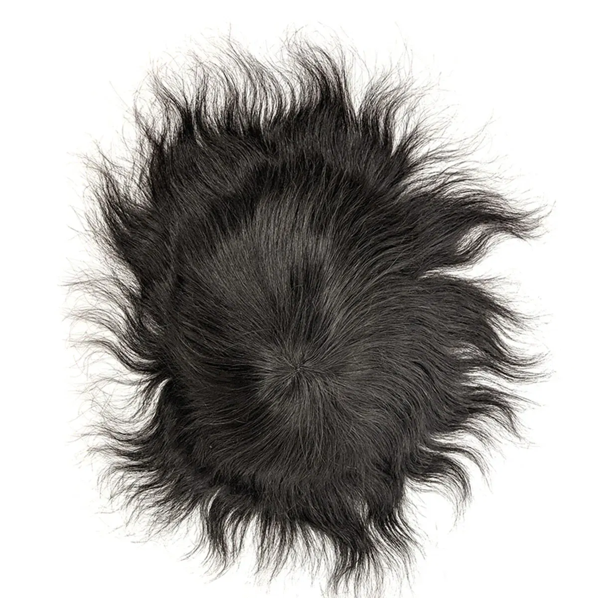 Toupee Color: 1b#, Toupee Density: 130%, Length: 8 inches, Ships From: CN, Toupee Size: 7x9, Toupee Design: free - Hywel 6 Inches Fine Mono Men Toupee Hair Capillary Prosthesis Hair Male Man Hair System for Men 100% Natural Hair Wig