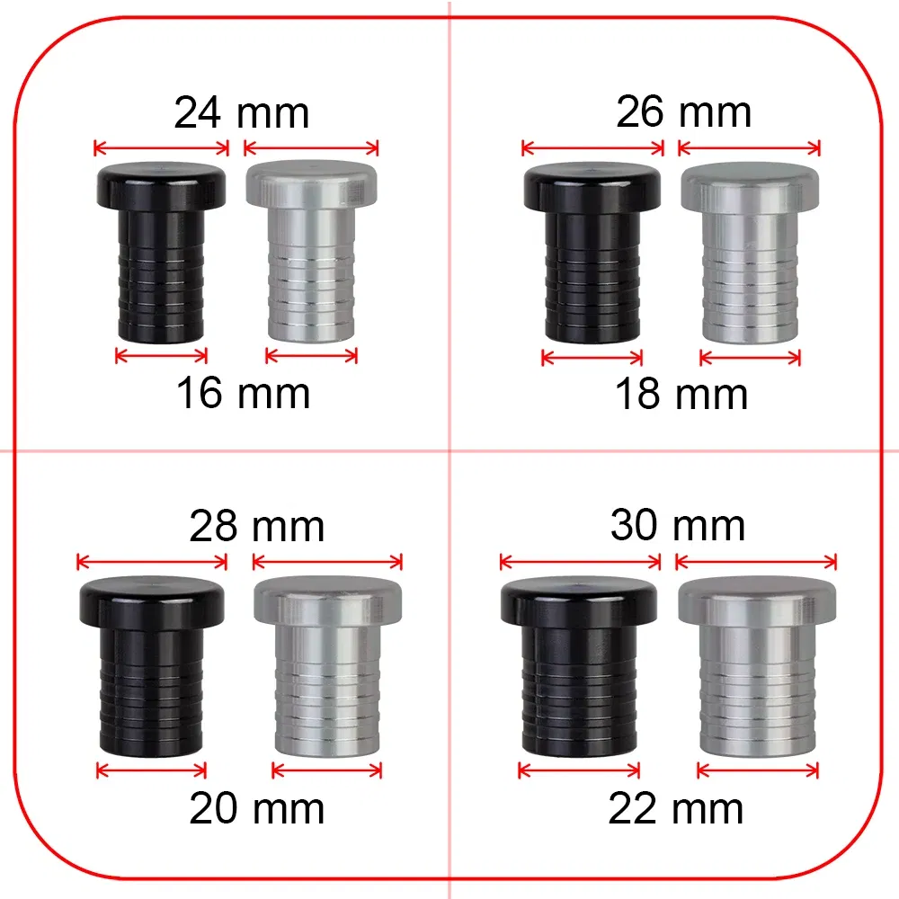 Color: Ivory - Size 8mm-32mm Alloy Aluminium Plug blow off valve Bov Blanking Plug Silicone Hose Blanking Plug 8 10 12 14 16 18 20 22 28 30 32