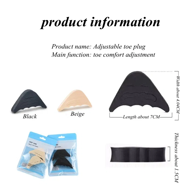Color: GRAY, Ships From: spain - High Heel Toe Plug Insert Shoe Big Shoes Toe Front Filler Cushion Pain Relief Protector Foot Care insert Women Shoes Accessories