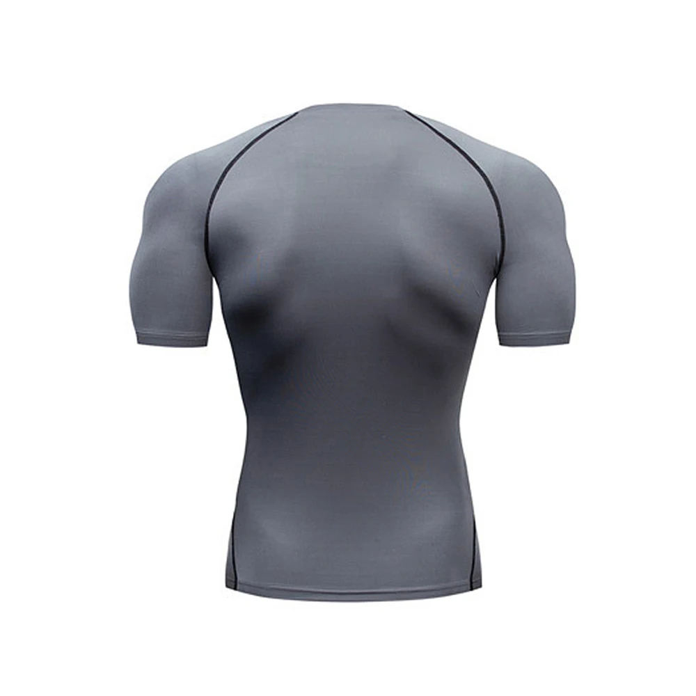 Color: WHITE, Size: L - Men's Athletic Compression Shirts Athletic Quick Dry Breathable Rash Guard Athletic Tight Workout Tops Summer Men
