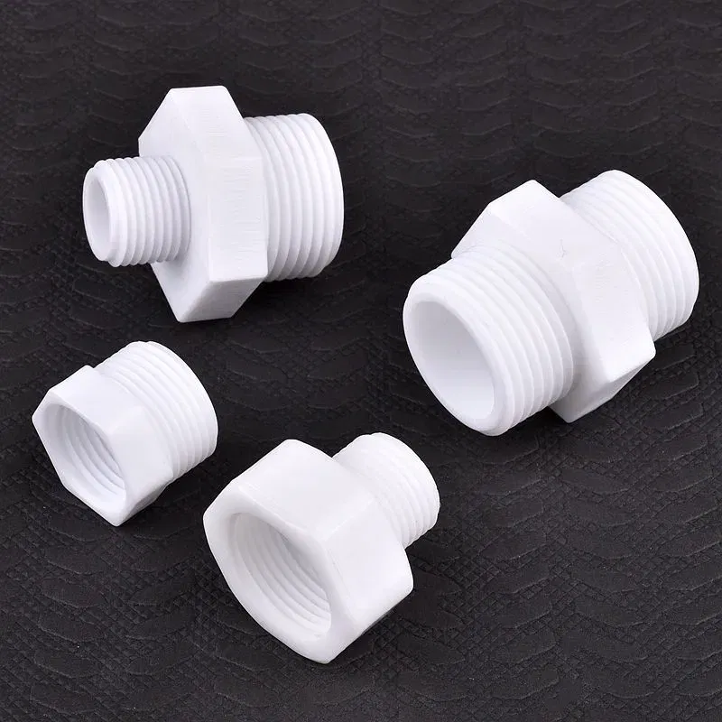 Color: Gold, Diameter: 1/4'' - 2~20PCS 1/2"3/4"1"Inch PVC Male/Female Thread Equal Path/Reducer/Bushing Joint Fish Tank Garden Irrigation Water Pipe Connectors