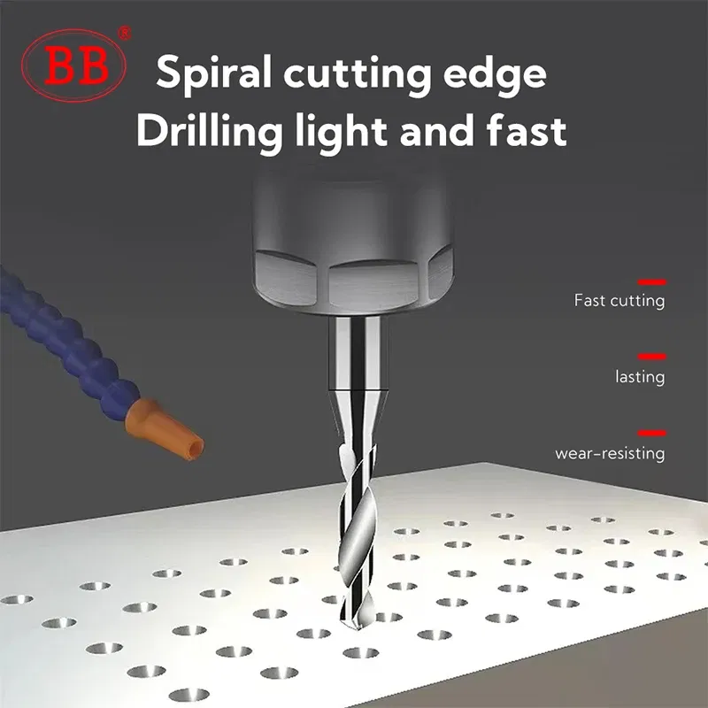 Hole Diameter: 2.7mm - BB 0.3~2.02mm Micro Drill Solid Carbide Bit Mini CNC Hole Making 3D Shank Diameter 4mm D4 Metal Steel Plastic 1PCS