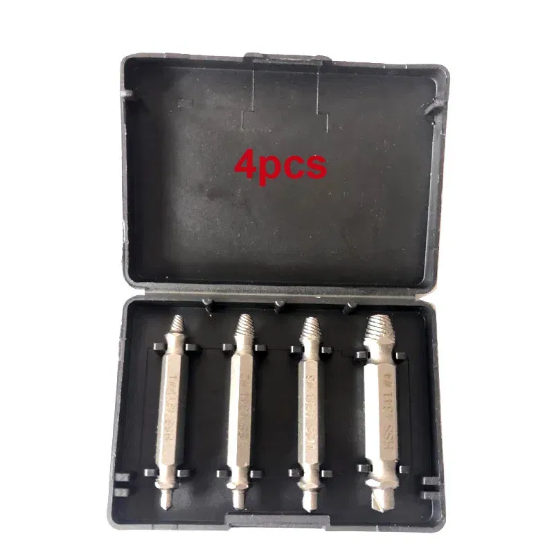 Color: Blue - Broken Double Head Screw Extractor Sliding Thread And Broken Wire Remover 4341 Hexagon Drill Set Broken Wire Extractor