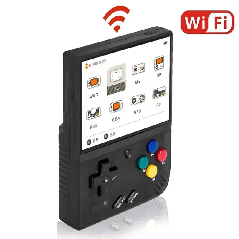 Color: Silver, Bundle: Bundle 1 - MIYOO Mini Plus Portable Retro Handheld Game Console V2 Mini+ IPS Screen Classic Video Game Console Linux System Children's Gift