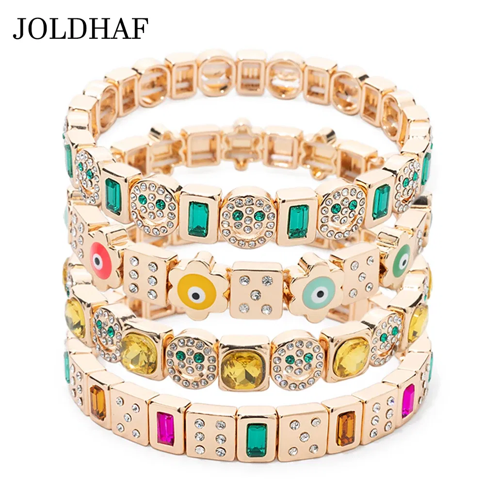 Metal Color: cubic zirconia, Ships From: CHINA, Diameter: 50-52mm - 2024 New Rhinestone Happy Bangle For Women Diamond Hand Accessory