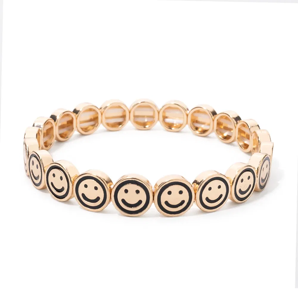 Metal Color: cubic zirconia, Ships From: CHINA, Diameter: 50-52mm - 2024 New Rhinestone Happy Bangle For Women Diamond Hand Accessory