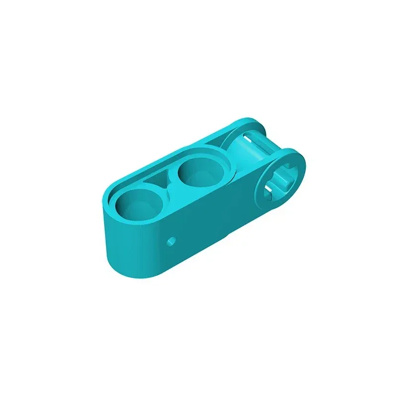 Color: Silver - Gobricks GDS-936 Technical, Axle and Pin Connector Perpendicular 3L with 2 Pin Holes compatible with lego 42003 Educational