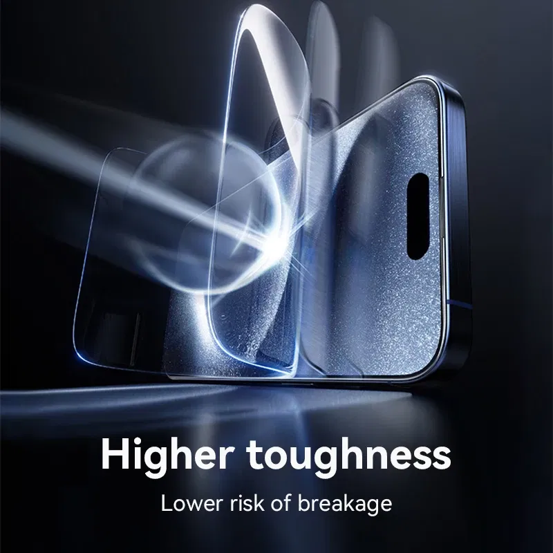 Bundle: Bundle11, Material: pet - Joyroom 1/2/3pcs Tempered Glass For iPhone 16 15 14 13 12 11 Pro Max Screen Protector For iPhone 16 Full Screen Protective Glass