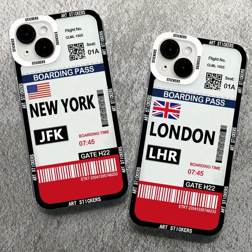Color: green, Material: Nylon - World City Travel Ticket Label Phone Case For Samsung Galaxy S10 S20 S21 S22 S23 S24 FE Plus Ultra Note 20 New York Paris