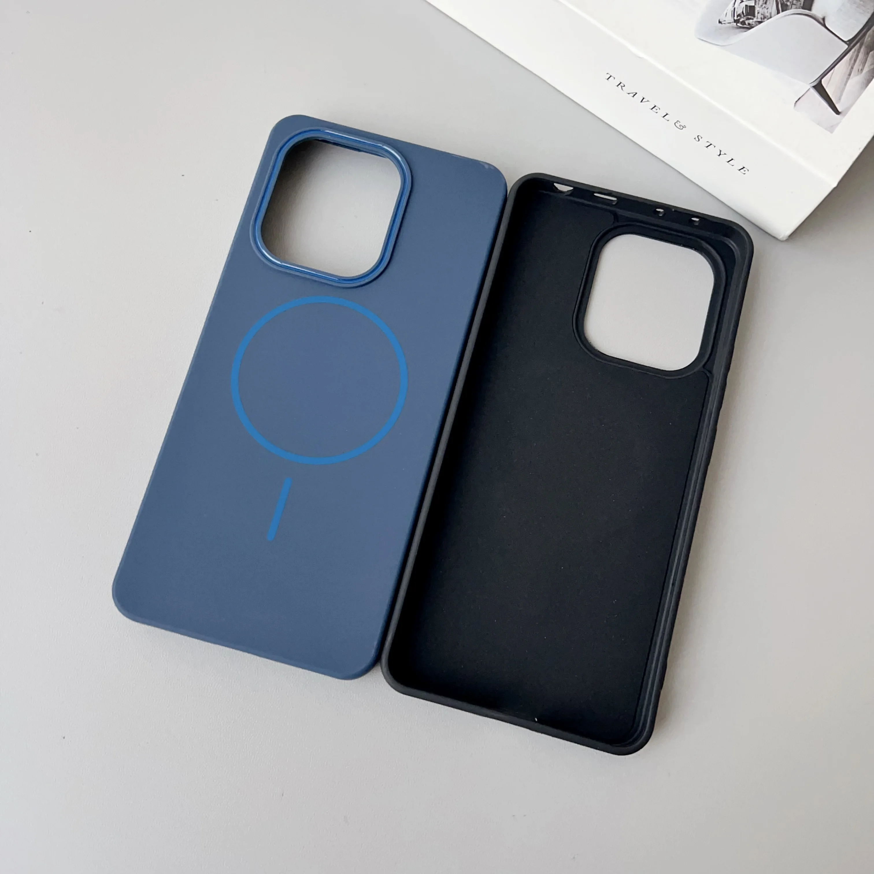 Color: Gold, Compatibility by Model: Redmi A5 4G (171mm) - NEW  For Redmi Note 14 13 Pro A4 A5 4G 5G skin sensitive original thin circle magnetic solid color phone protective case