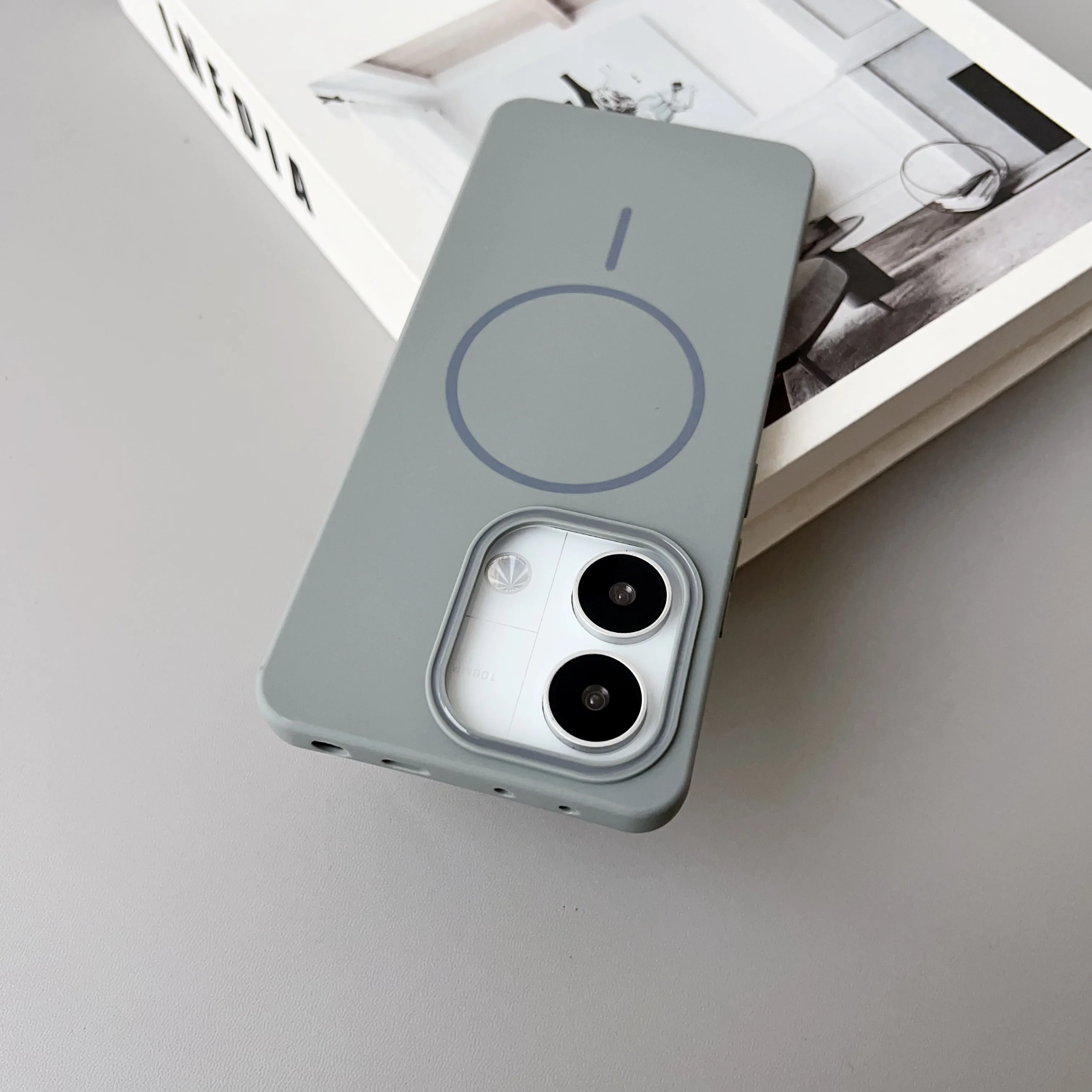 Color: Gold, Compatibility by Model: Redmi A5 4G (171mm) - NEW  For Redmi Note 14 13 Pro A4 A5 4G 5G skin sensitive original thin circle magnetic solid color phone protective case