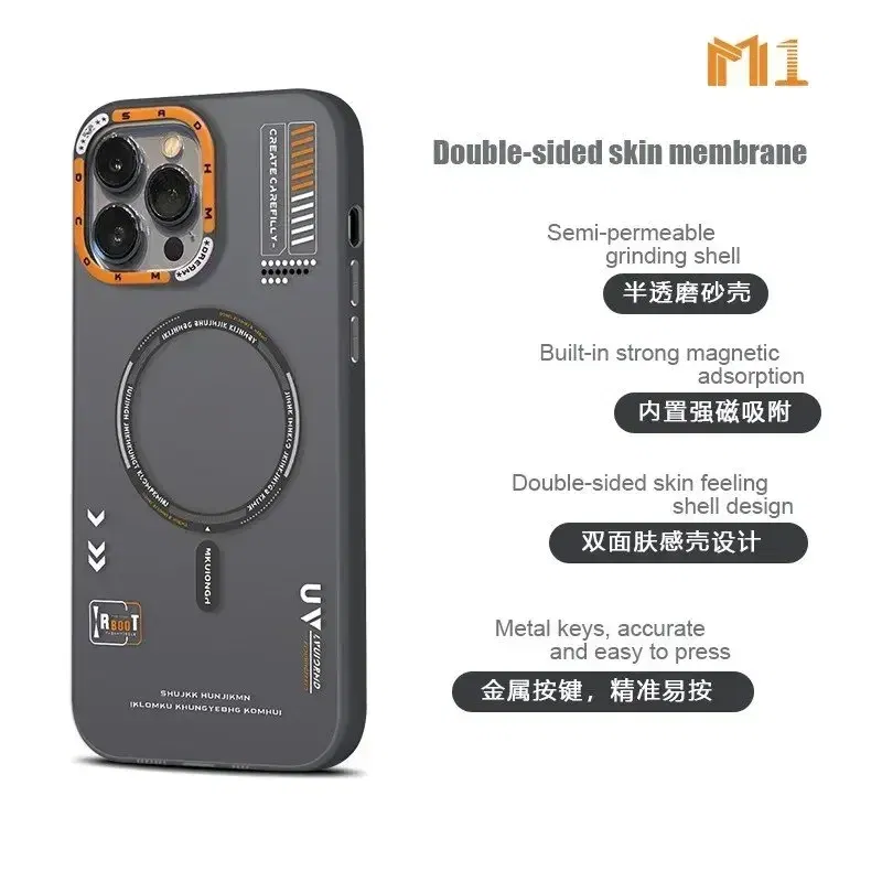 Color: Beige, Material: POLYESTER - Matte Magnetic Phone Case For iPhone 12 13 14 15 16 Pro Max Megsafe Wireless Charge Frosted Back Metal Lens Frame Buttons Cover