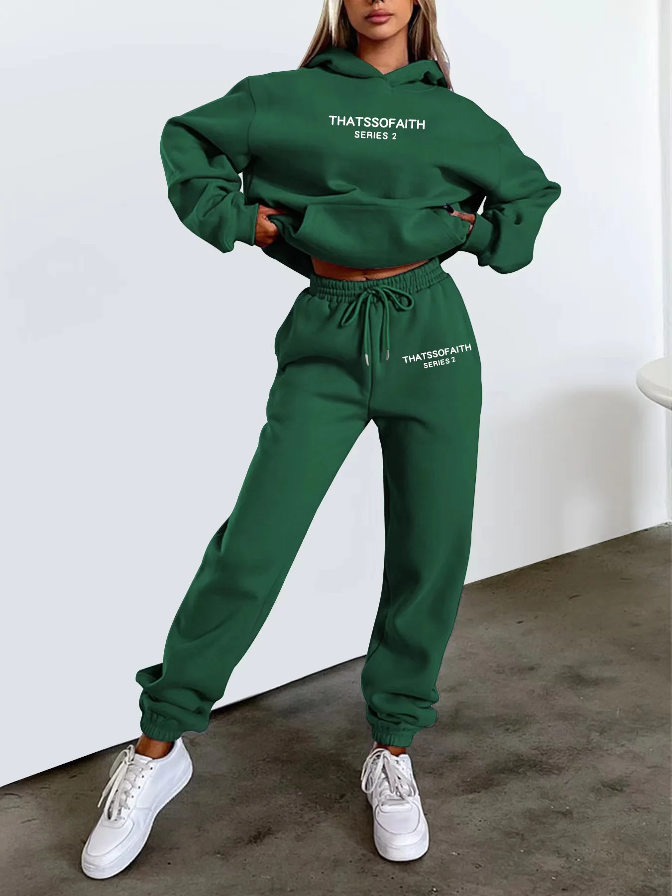 Color: PURPLE, Size: L, Ships From: CHINA - 2025 Autumn Winter Women's Sets 2pcs Hoodies Pants Suit Sports Outfits  Letter Print Aesthetic Clothes Ladies Tracksuit