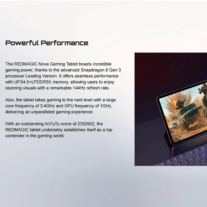 Memory Size: 128MB, Color: black, Ships From: CHINA - Top Version Redmagic Nova Gaming Tablet 10.9" Snapdragon 8 Gen 3 Leading Version 10100mAh 50MP Don't include the Charger