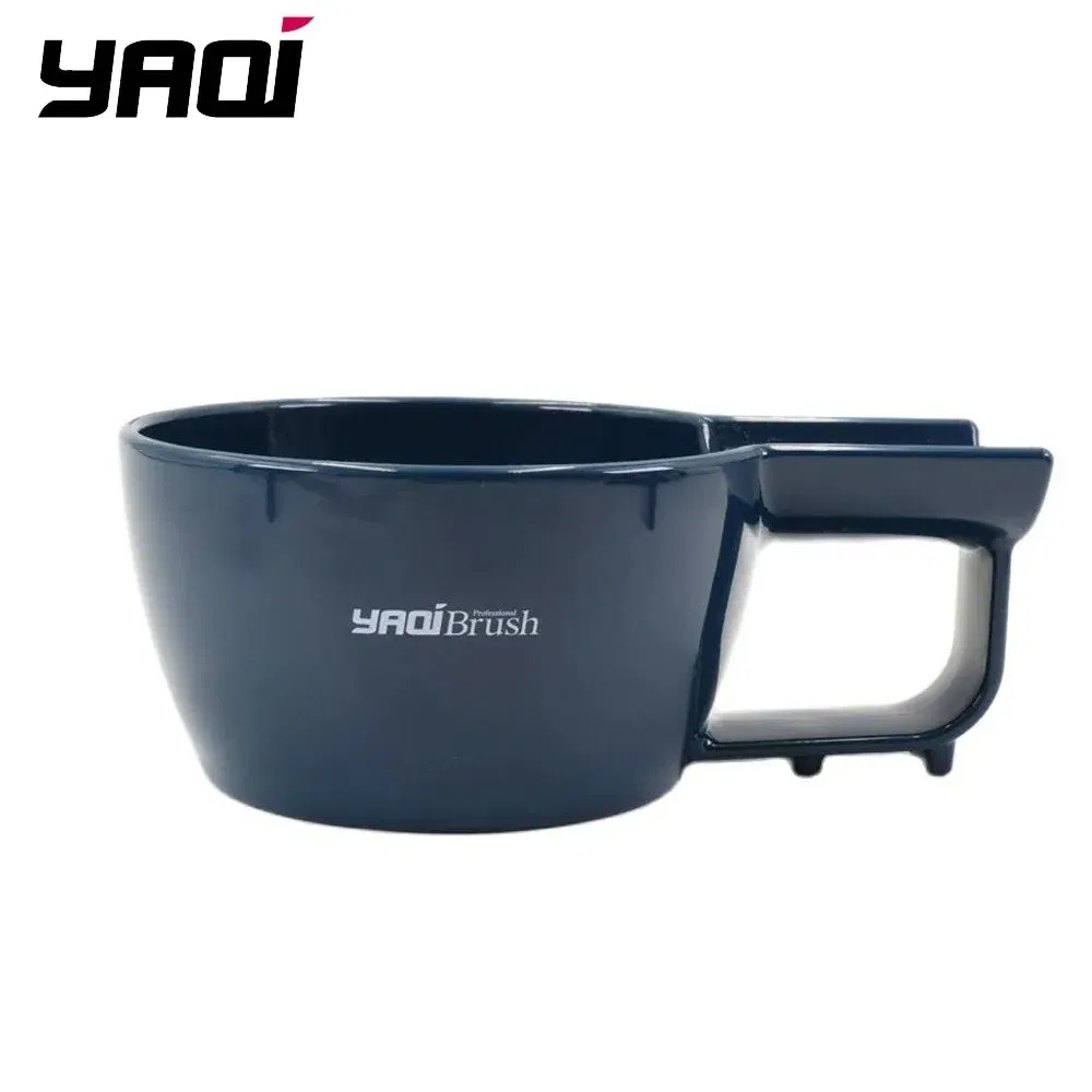 Color: Silver - Yaqi High Quality Dark Blue Color Plastic Shaving Bowl For Men Shaving Brush