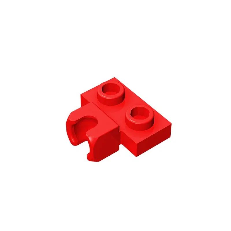 Color: DEEP BLUE - MOC PARTS GDS-850  Plate, Modified 1 x 2 with Small Tow Ball Socket on Side compatible with lego 14704 pieces of children's toys