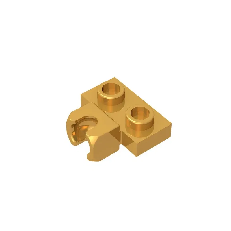 Color: DEEP BLUE - MOC PARTS GDS-850  Plate, Modified 1 x 2 with Small Tow Ball Socket on Side compatible with lego 14704 pieces of children's toys