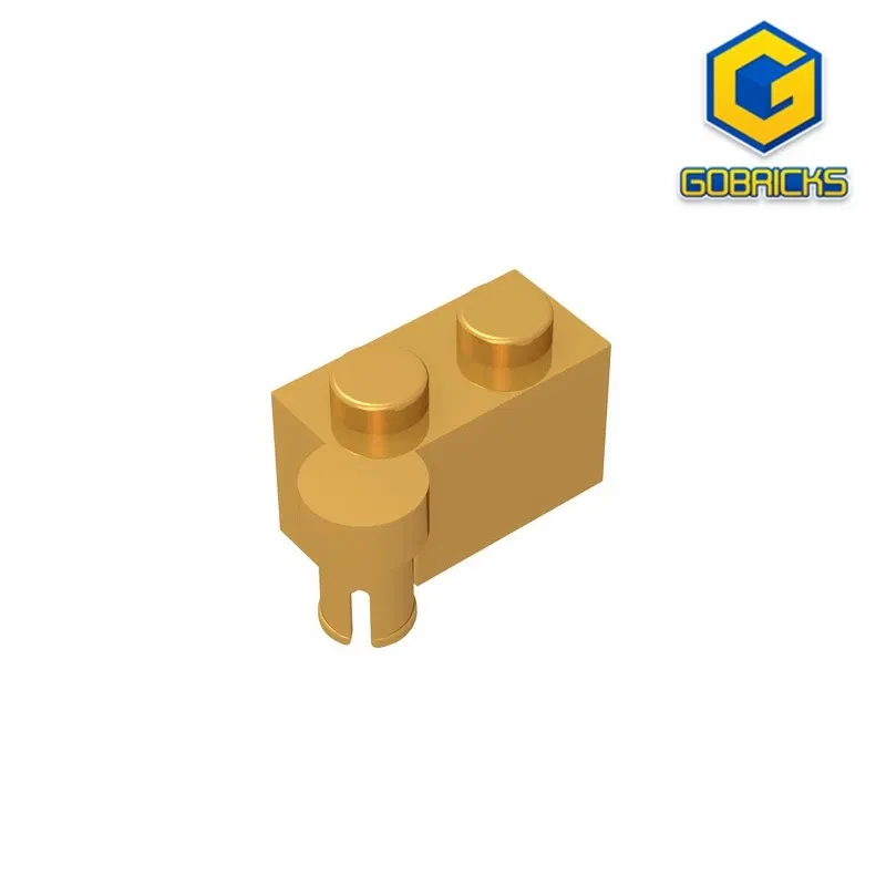 Color: black - Gobricks GDS-810 HINGE 1X2 UPPER PART compatible with lego 3830 children's DIY Educational Building Blocks Technical