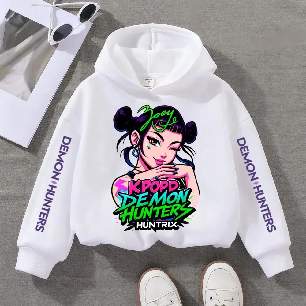 Color: Dark Grey, Kid Size: 152 - Kpop Witch Hunt Children's clothing, including men's and women's spring and autumn hoodies and fashionable sweatshirts