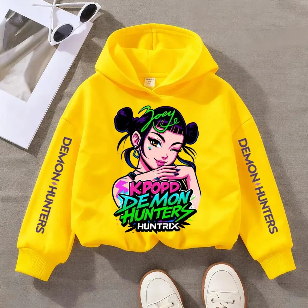 Color: Dark Grey, Kid Size: 152 - Kpop Witch Hunt Children's clothing, including men's and women's spring and autumn hoodies and fashionable sweatshirts