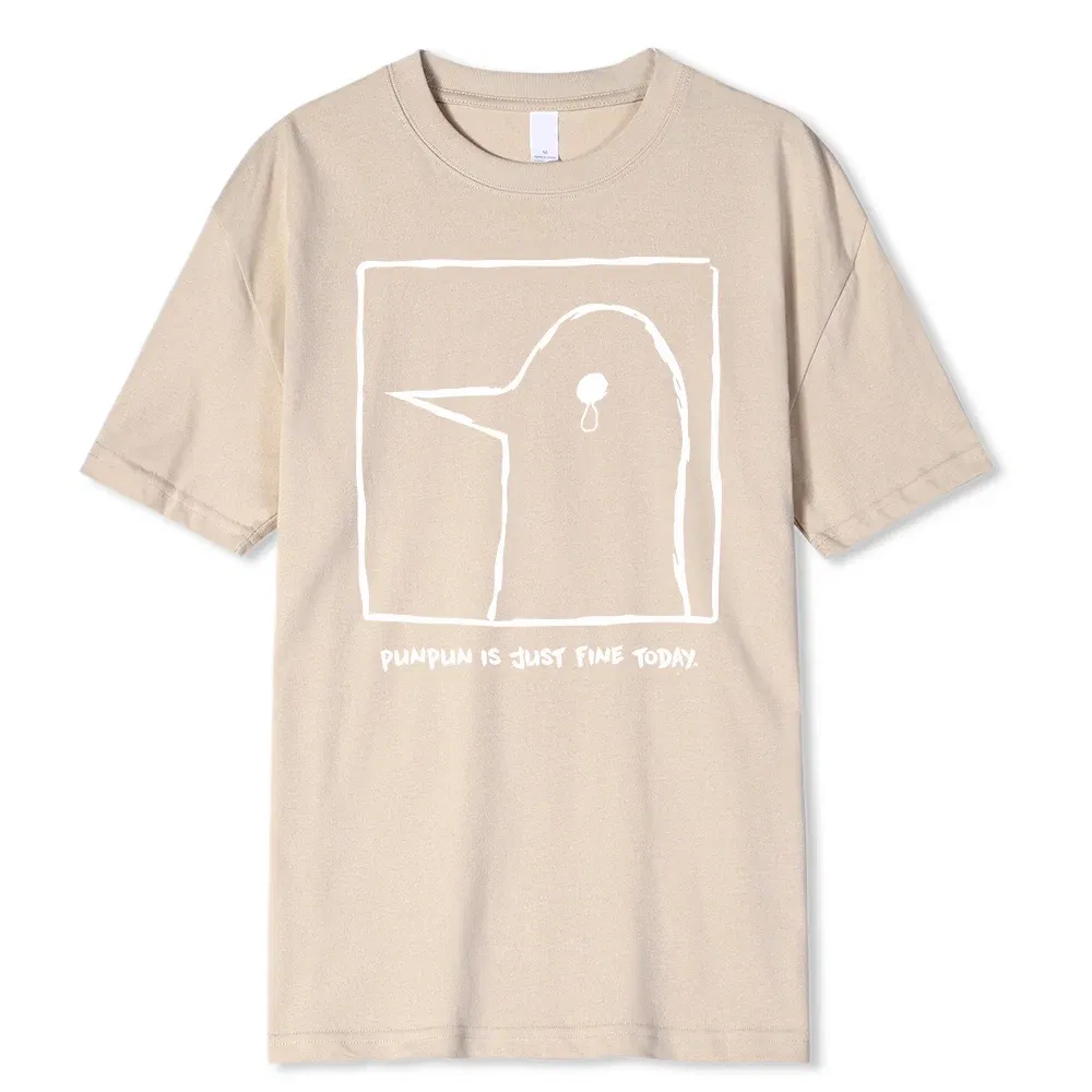 Color: black, Size: XL - Oyasumi PunPun Modal Print T-Shirts Funny Anime Streetwear Camisetas Men Women Short-sleev Fashion Harajuku Cartoon Tee Shirt