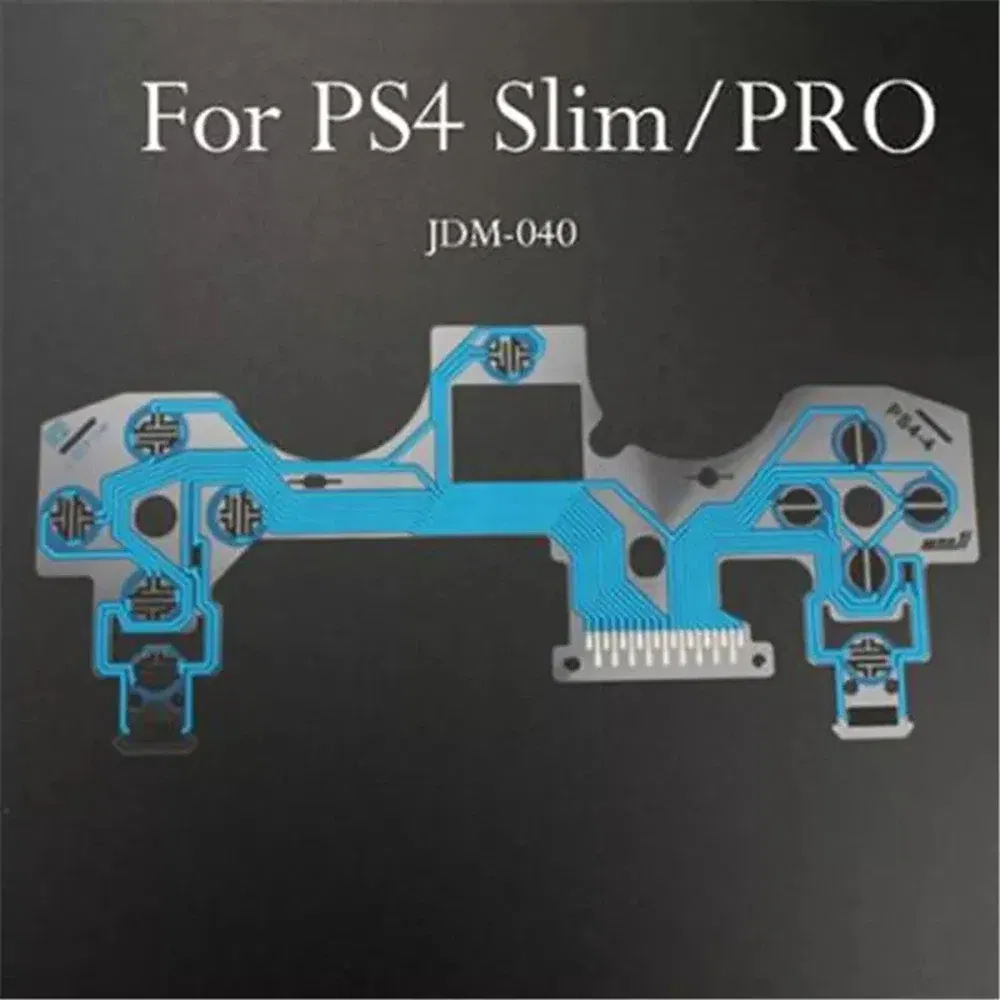 Color: LIGHT BLUE - 10Pcs Set for Ps5 Ps4 Pro Slim Jdm 040 050 Ps3 Controller Conductive Film Keypad Flex Cable Replacement Circuit Board Pcb Ribbon