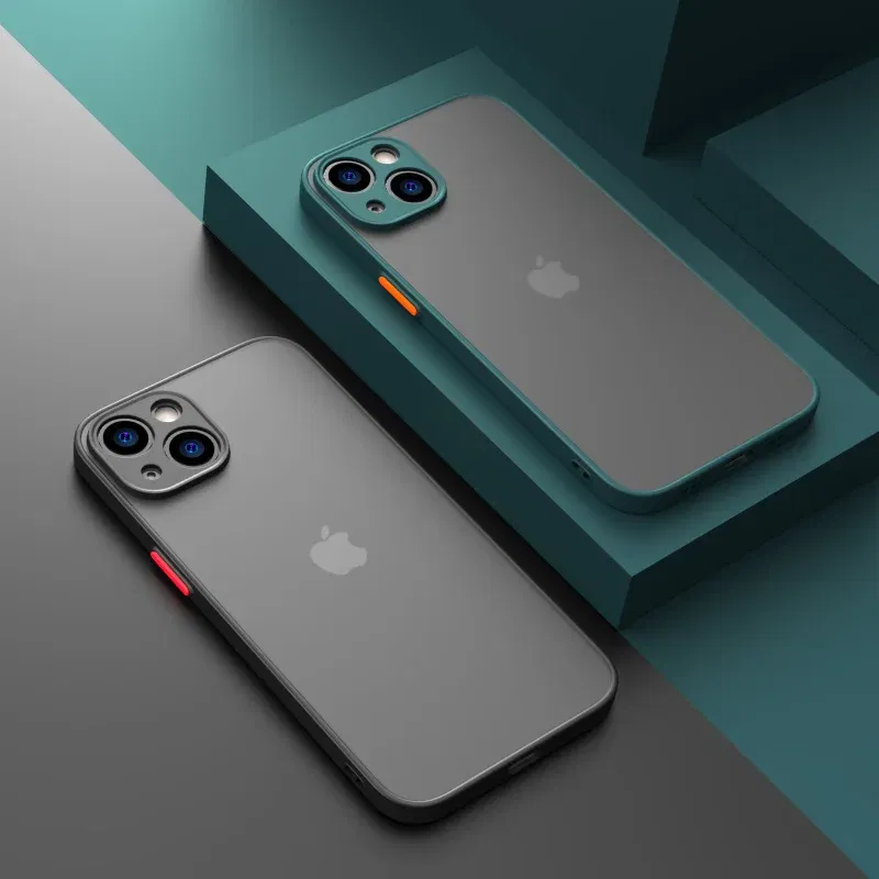 Material: nylon, Color: Black Green - Matte Phone Case for IPhone 13 12 11 14 Pro Max Mini Luxury Soft Silicone Shockproof Case for IPhone X XS Max XR 15 7 8 Plus SE