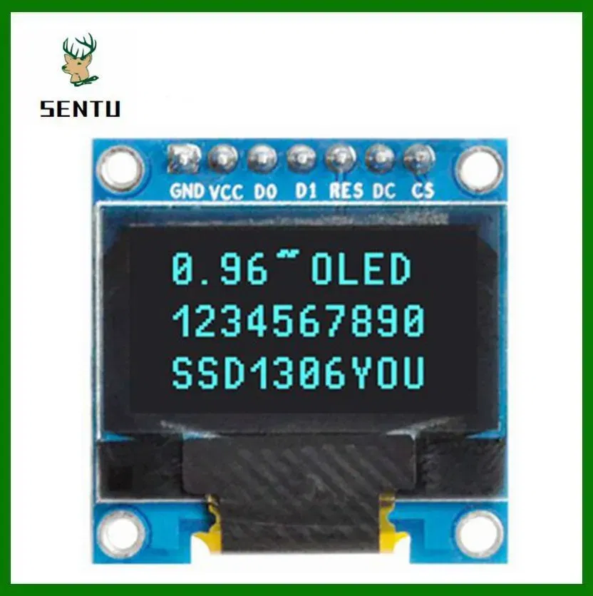 Color: Black - 0.96 inch OLED IIC Serial White Display Module 128X64 I2C SSD1306 12864 LCD Screen Board GND VCC SCL SDA 0.96" for Arduino Black
