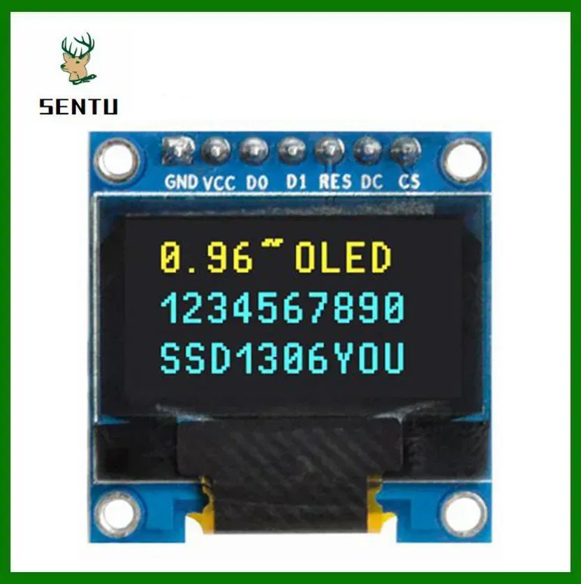 Color: Black - 0.96 inch OLED IIC Serial White Display Module 128X64 I2C SSD1306 12864 LCD Screen Board GND VCC SCL SDA 0.96" for Arduino Black