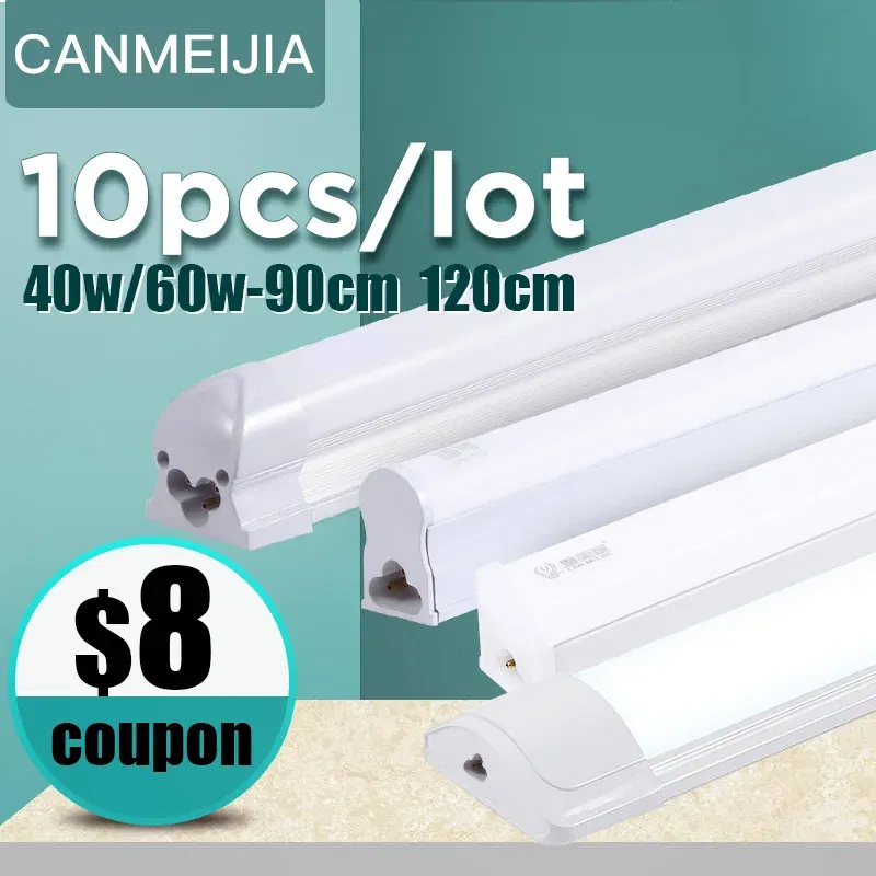 Emitting Color: Green, Color: WHITE - 120cm T5 T8 Led Tube Light For Home 220V Led Lamp Tube Bar 40W 60W Cold White Warm Whtie 4ft Led Tube light 1200mm Tube lighting