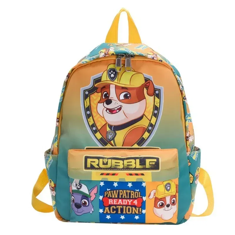 Color: Beige - PAW Patrol Original Backpack Skye Chase Schoolbag Anime Figure Boys Girls Puppy Patrol Doll Cute Cartoon for Children Toys Gifts