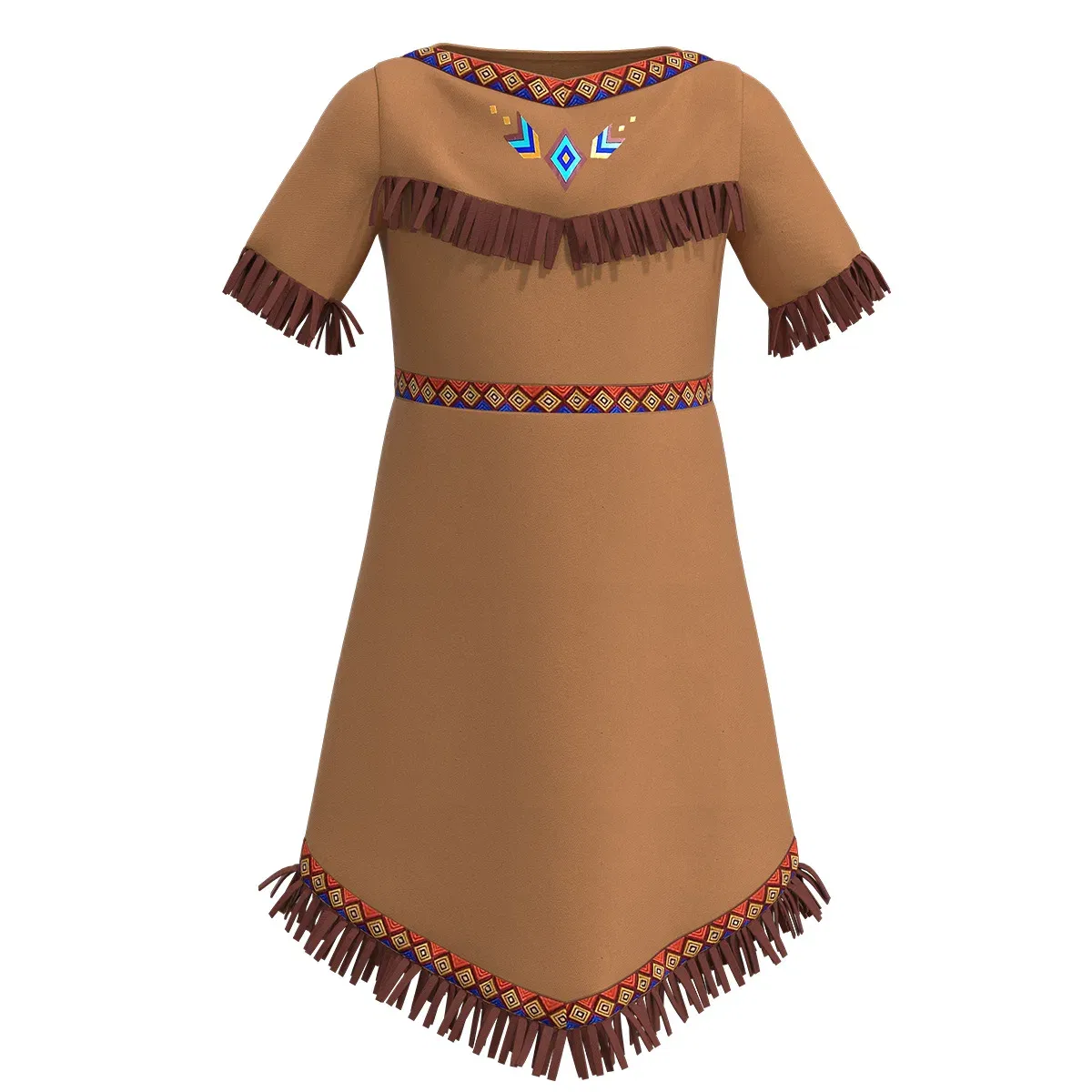 Color: Beige, Size: S - Women cosplay Indian Princess Costumes 2023 Adult Kids Girls Huntress Costume Christmas Halloween Party Mardi Gras Fancy Dress
