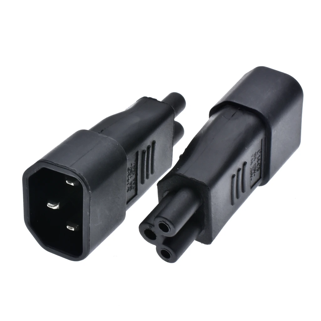 1pcs Plug Convertor C5 To C14 IEC320 Female Power Industrial Plug Adapter