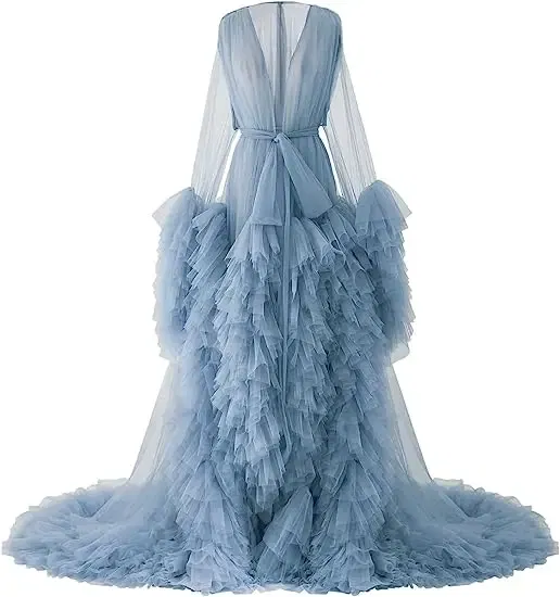 Color: DARK GRAY, Maternity Size: S, Ships From: CHINA - Tulle Long Maternity Dress Photoshoot  п?»?°?‚ь?µ  photography dresses baby shower dresses for pregnant woman  п?»?°?‚ь?µ д?»я ?±?&micr