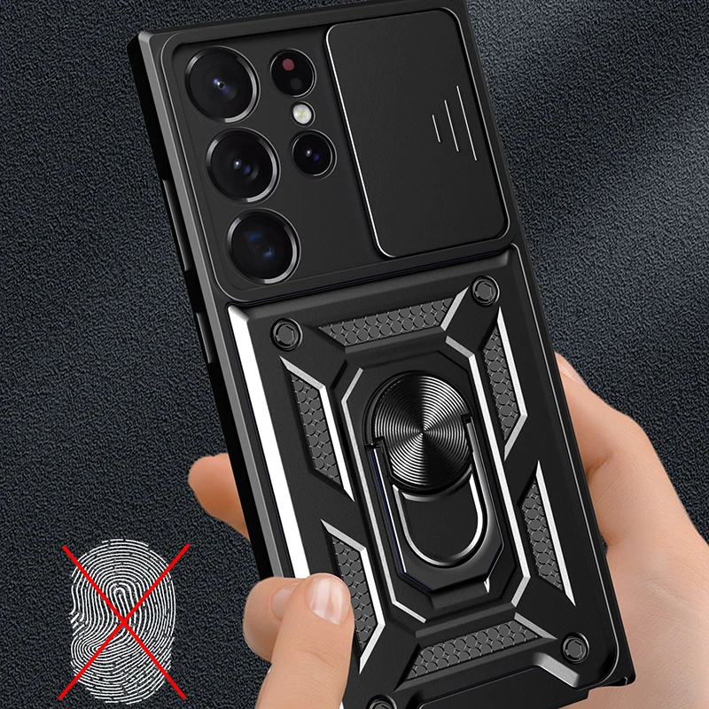 Material: Cotton Fabric, Color: Pink - Shockproof Armor Case For Samsung Galaxy S20 S21 S22 S23 S24 Plus Ultra FE With Car Magnetic Ring Holder Phone Cover