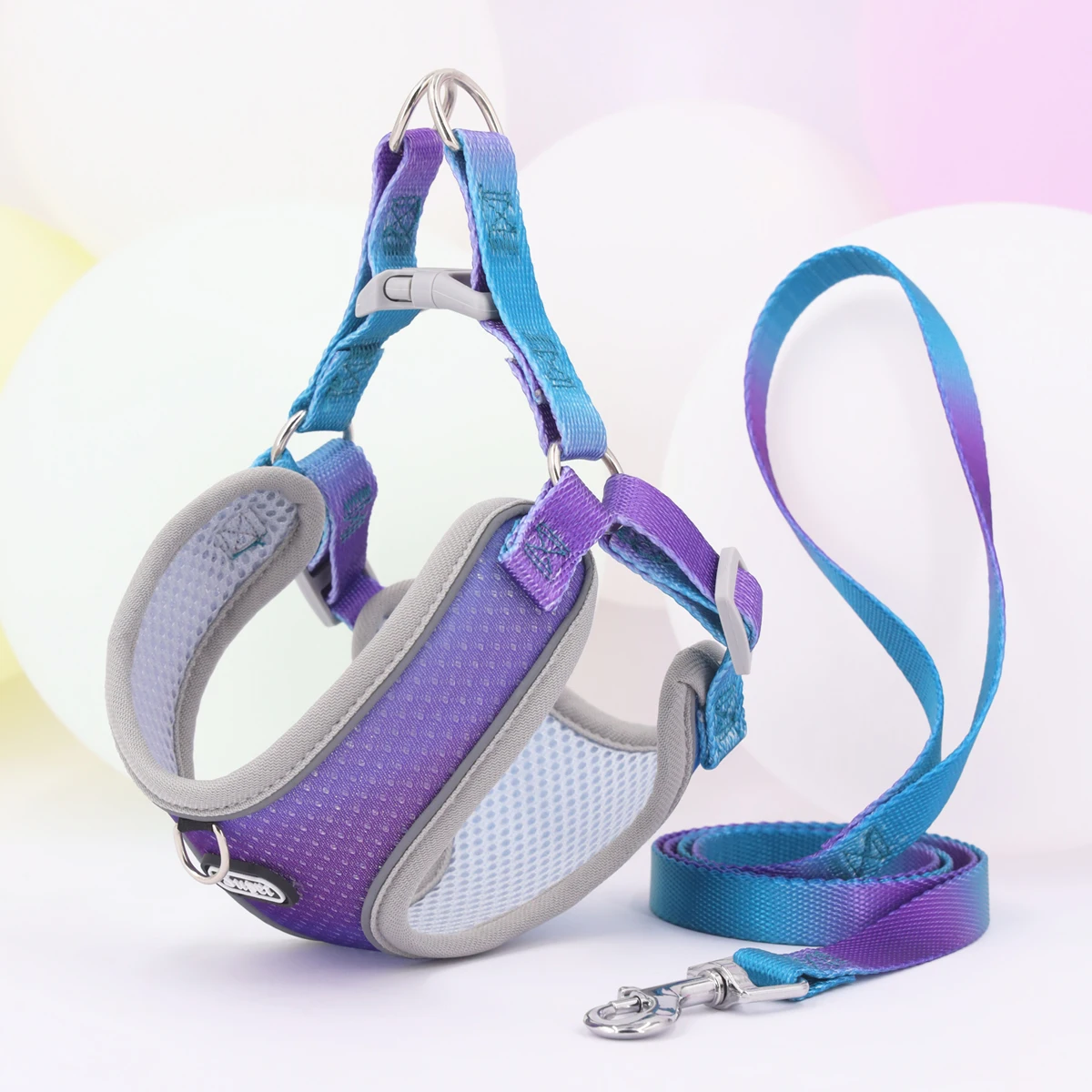 Size: M, Color: Blue - Supet Pet Step-in Dog Harness, Adjustable Reflective Soft Dog Harness, Breathable Dog Vest Harness for Cats Puppy