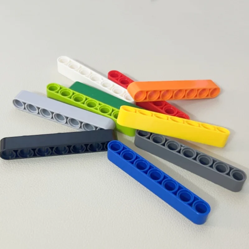 Color: Wood - 32524 Liftarm Thick 1 x 7 Bricks Toys For MOC Buildings Blocks Gifts Accessories Combination Mechanical