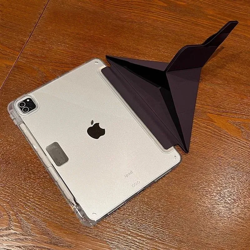 Color: Blue, Size: seventeen - Case Magnetic for iPad Air 11 Cover iPad Air 4 5 10th 10.9 9.7 7th 8th 9th Gen 10.2 3 pro 10.5 11 With Y-Shaped Fold Clasp Funda